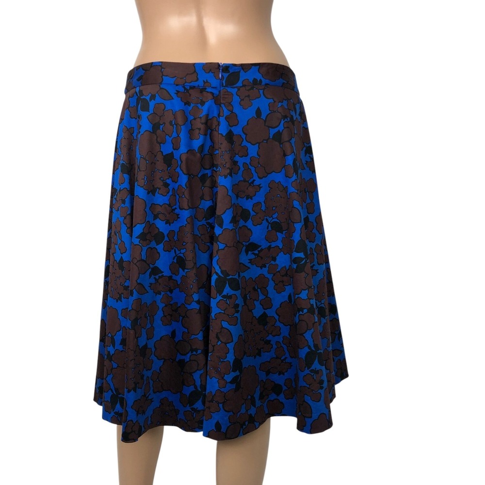 Boden Skirt Size 12 Floral Print A-Line Knee Length Flare Skirt‎ Retro Pinup - Picture 5 of 8